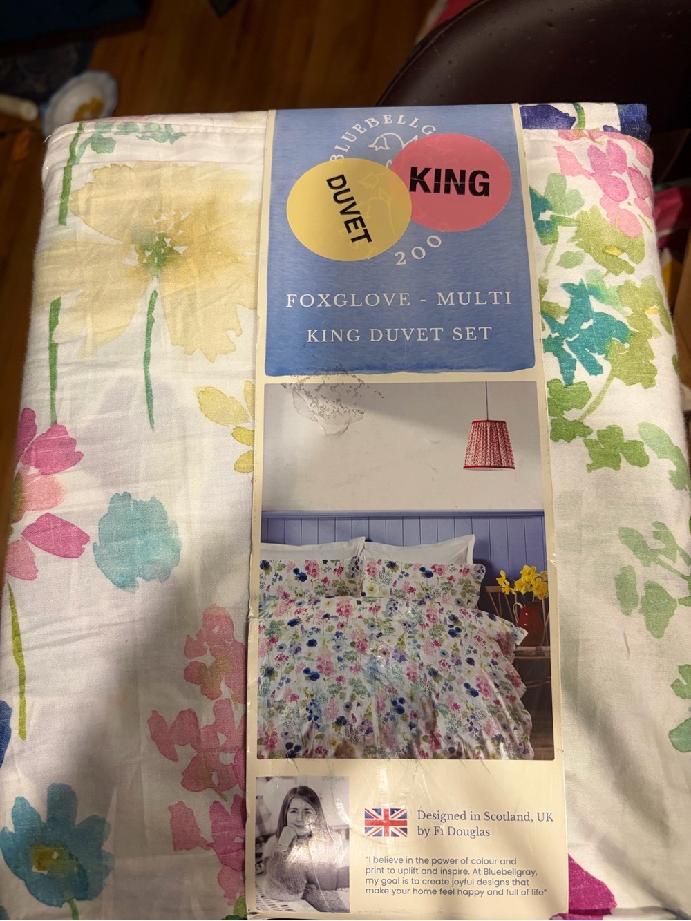 Foxglove Multi King Duvet Set - Floral Multi